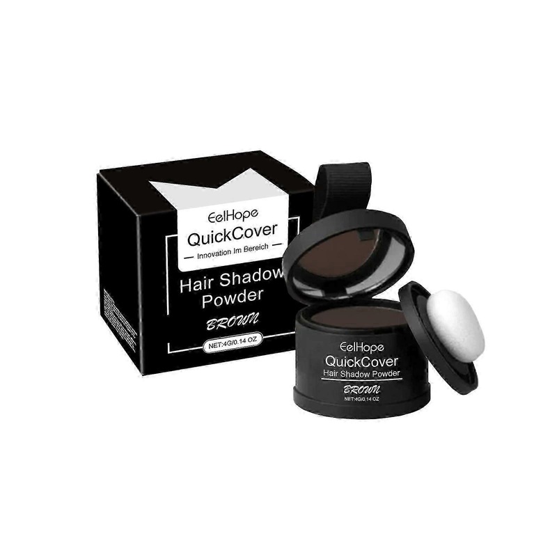 Eelhope brown hairline covering polish powder brown hair loose cover hair roots enhance the overall makeup