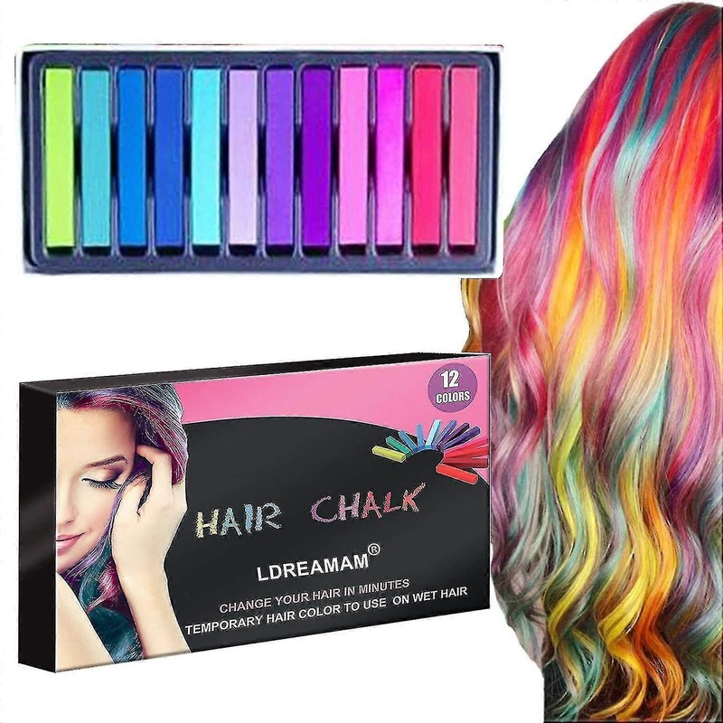 Hair Chalk,hair Chalk Paint,hair Chalk Set,temporary Washable Hair Color Dye For Kids,non Toxic,non-stick & Vibrant