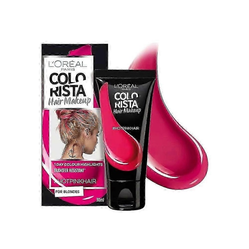 L’Oreal Paris, Colorista Hair Makeup, Semi-Permanent Hair Dye, #HOTPINKHAIR, 30ml