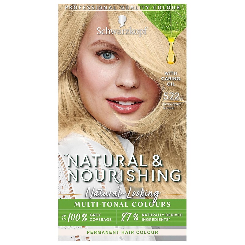 Schwarzkopf Natural & Nourishing Permanent Hair Dye, 522 Extra Light Blonde