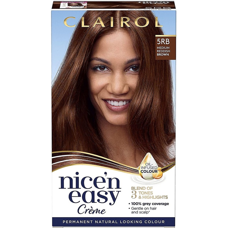 Clairol Nice’n Easy 3 Tone Permanent Hair Color Dye 5RB Medium Reddish Brown – 177ml