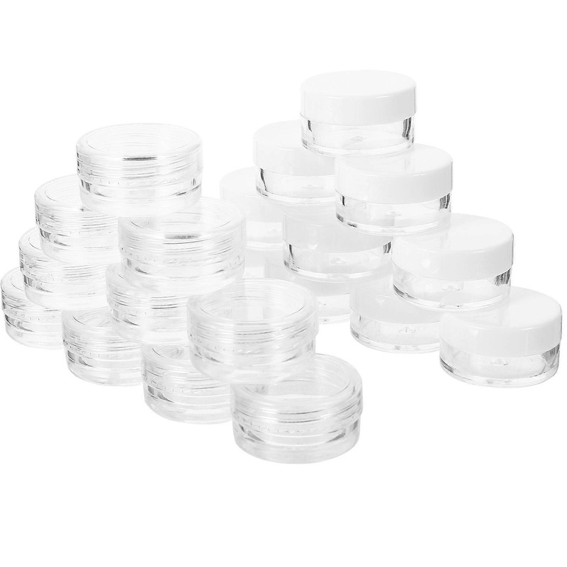 Cosmetics Travel Containers Travel Pots For Creams Assorted Color 3.00X3.00X1.50cm Storage 50Pcs
