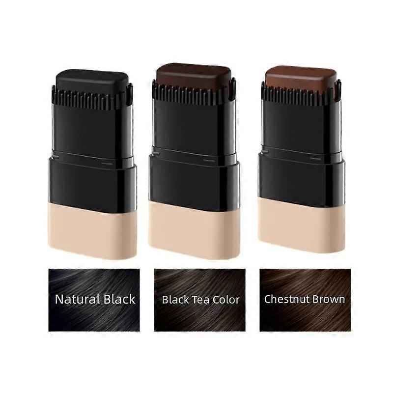 Instant Hair Color Stick With Built-In Comb,Waterproof SweatProof Hair Dye Stick