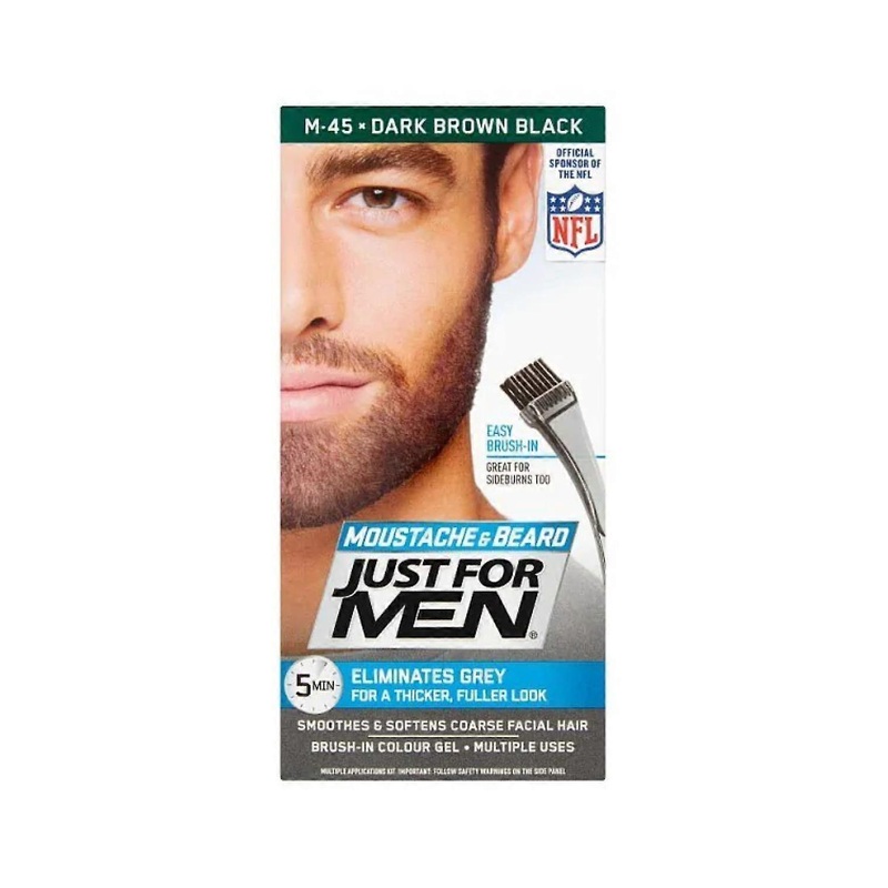 Just For Men Moustache & Beard Dye – Dark Brown Black M-45