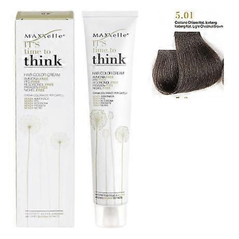 Light Grey Chestnut 5.01 Ammonia-free Hair Color With Argan Oil Think  Maxxelle 100ml