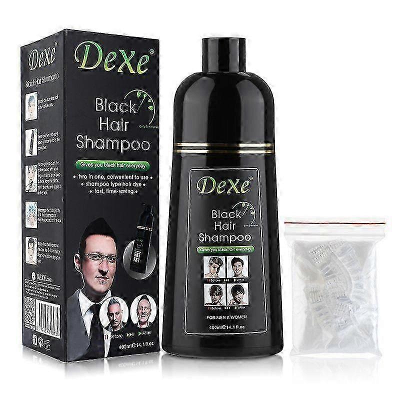 Organic Natural Fast Hair Dye Plant Essence Black Hair Color Dye Shampoo For Cover Gray White Hair