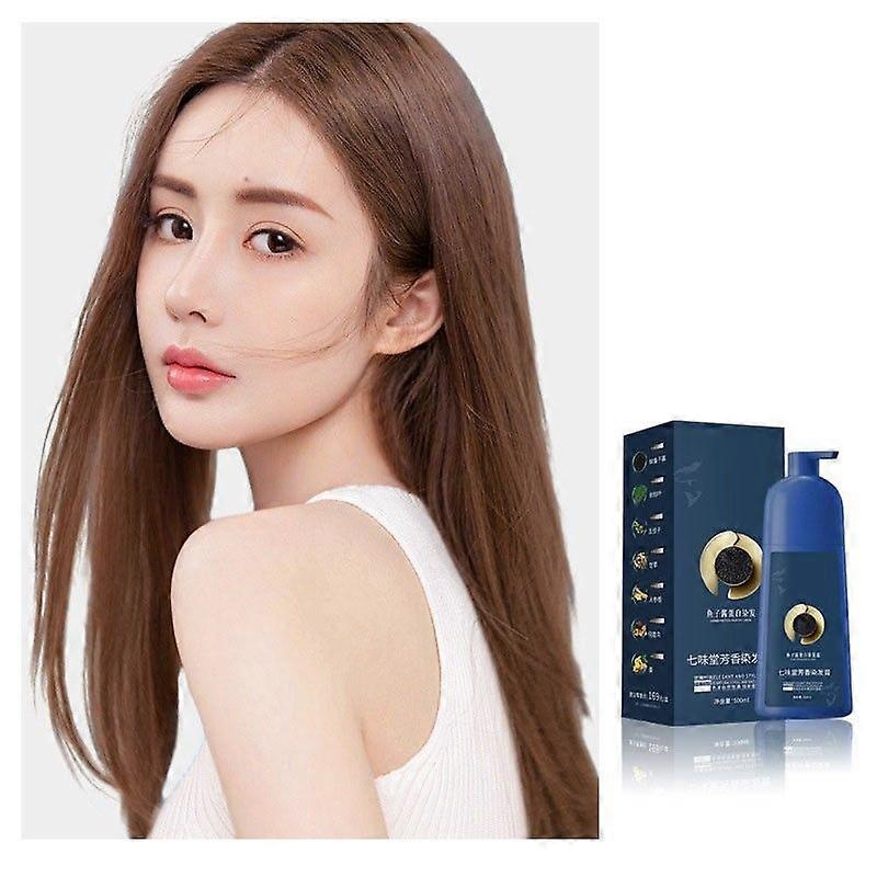 Qiweitang Caviar Protein Hair Dyes Cream Can Cover Of Greys Hair Dyes Without Damaging The Scalp 500ml Style M