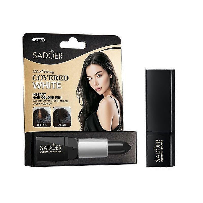 Root Touch-Up Stick, Hair Dye Pen for Hair Root Colour Cover Up, Waterproof and Long-Lasting Touch Up for Men and Women Grey Hair Cover Up