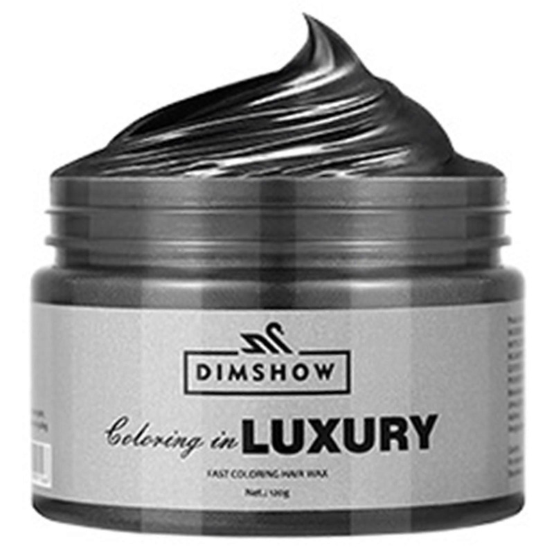 Temporary Hair Color Wax Pomades 120g Natural Hair Coloring Wax Gray Blue White Hair Dyes for Cosplay Party