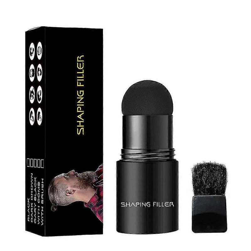 Thick Beard Styling Powder – Beard Shaping Filler for Temporary Facial Hair Color and Mustache Shaping Tools