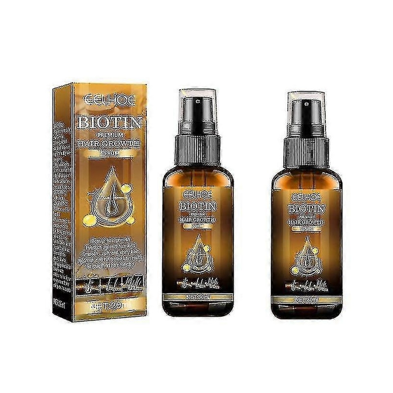 1-3pcs Biotin Hair Growth Spray Castor Oil Treatment Serum Anti Hair Loss For Women Men – XINGX