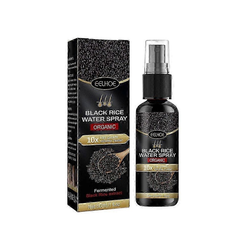 1-3X Black Rice Hair Growth Spray Repairs Damage Restore Soft Hair For All Hair Types Fast Treatment Prevent Hair Thinning Dry Repair