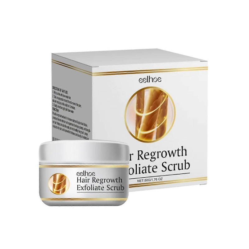 1-3x hair exfoliating scrub, cleans the scalp, relieves itching, and prevents hair loss