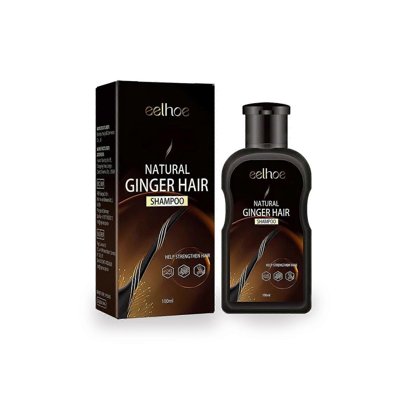 2025 Latest Model  Ginger Hair Care Shampoo Gently Cleans Scalp, Prevents Hair