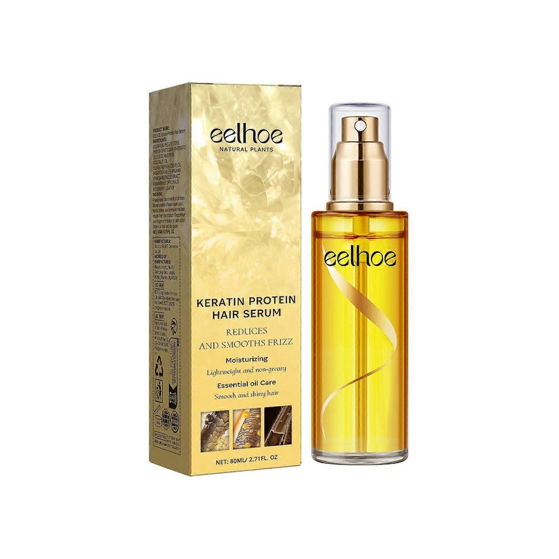 2025 Latest Model  Keratin Hair Essence Spray, Hair Repair To Improve Dry Curly