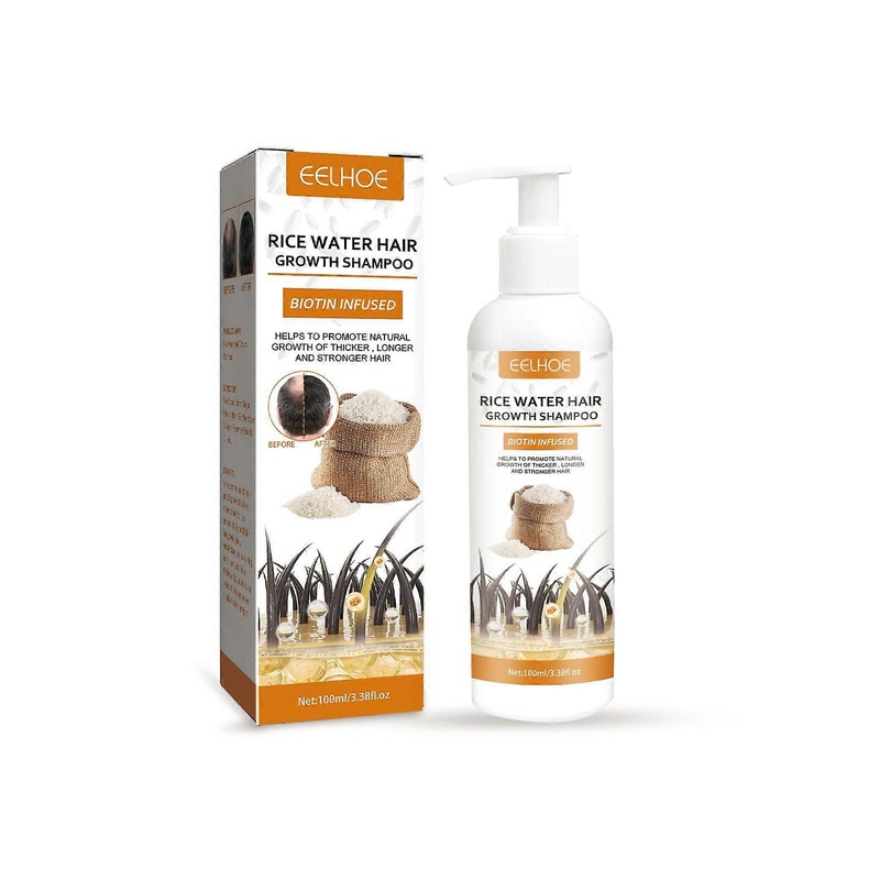 2025 Latest Model  Rice Dense Hair Shampoo Deep Clean Thick Hair Moisturizing