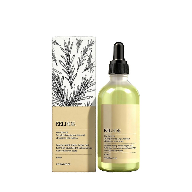 Veganic Natural Hair Growth Oil, Organic Rosemary Oil for Hair Growth, Hair Regrowth for Dry Damaged and Thin Hair, 60ml