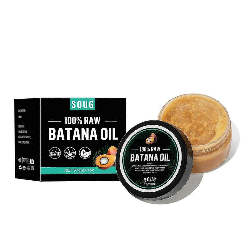 100% Natural Raw Batana Oil for Hair Growth, Unrefined, Cold-Pressed, Pure Organic Batana Oil, Prevents Hair Loss, Strengthens & Repair Dry, Frizzy Ha