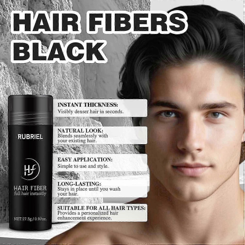 Hair Fibers Black Hair Fibers Thick Fibers Hair Fibers for Instant Thickening Hair Fibers Hair Thickening Fibers for Women and Men