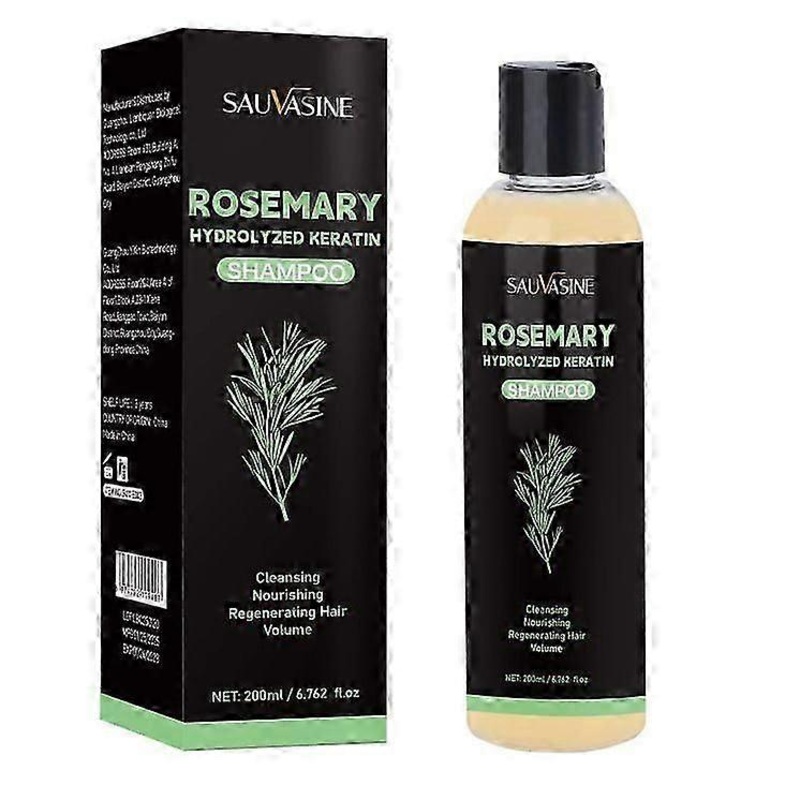 Rosemary Hair Growth Shampoo for Thinning Hair-Thickening & Strengthening Shampoo with Hydrolyzed Keratin Prevent Hair Loss Repairs Nourishes