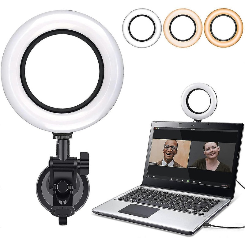 Video Conference Lighting Kit,6500k Ring Light For Remote Working