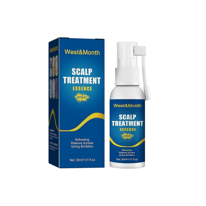 West&Month Scalp Treatment Essence Spray, Hair Care And Repair Damaged Hair Follicle Hair Root Treatment Spray