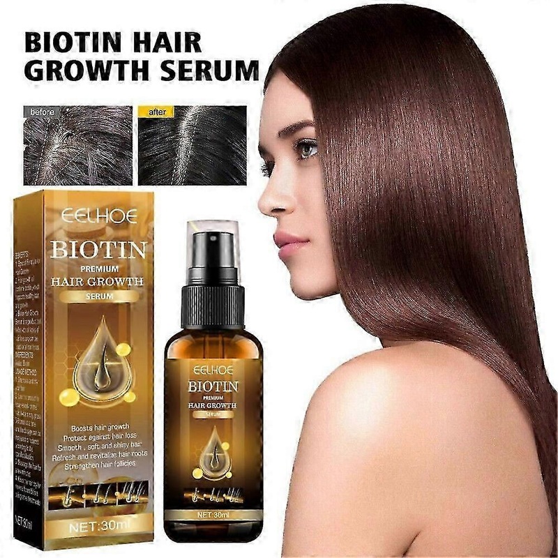 1-3PCS Biotin Hair Growth Spray Anti Hair Loss Fast Regrowth Scalp Treatment Hair Care Serum