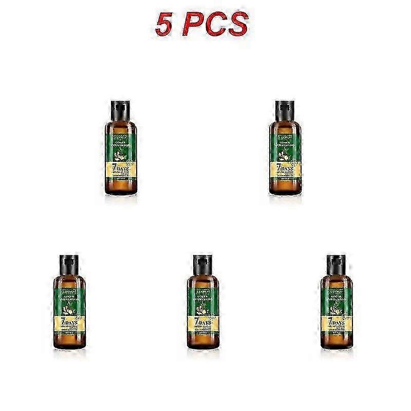 1~5PCS Ginger Hair Growth Products Anti Hair Loss Serum Liquid Fast Grow Prevent Baldness Men Women Hair