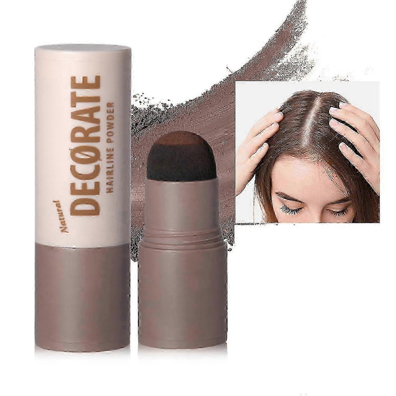 Hair Powder Stick, Hairline Powder Stick, Root Touch Up for Thinning Hair, Grey Hair Shadow Cover Up, Instantly Root Concealer for Natural Volumi
