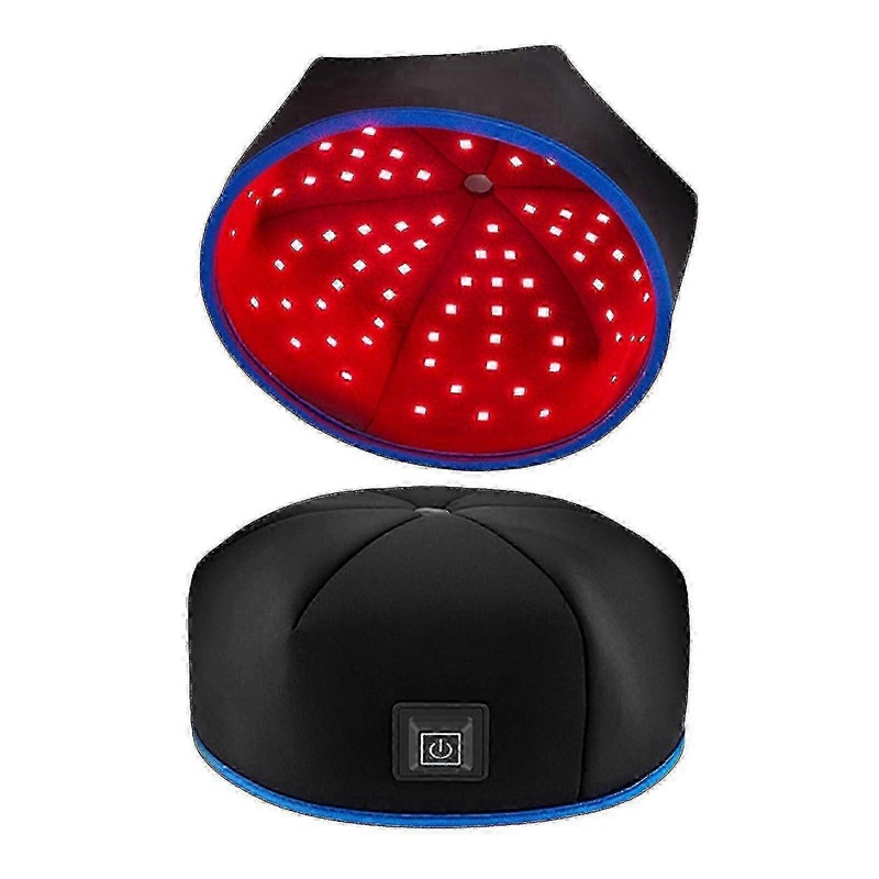 Optimized Hair Growth LED Therapy Cap: 660nm & 850nm Dual Wavelength for Hair Regrowth & Pain Relief, Red Infrared Light Treatment