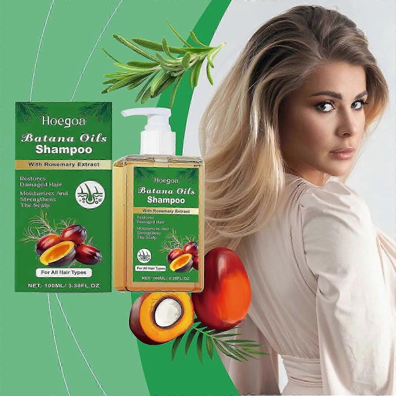 reduce hair loss with batana oil and rosemary shampoo