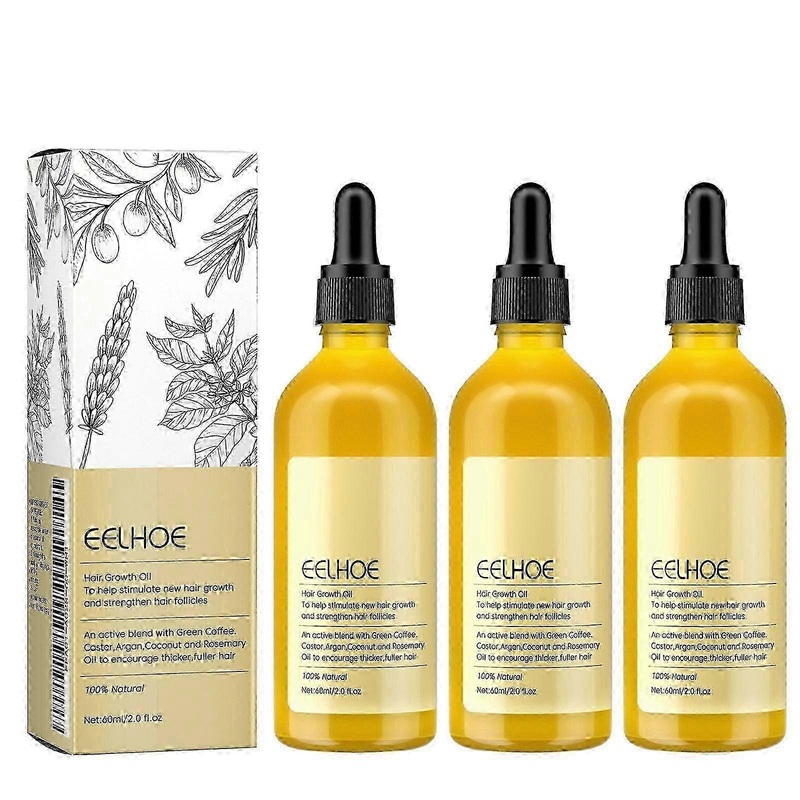 1-3pcs Veganic Natural Hair Growth Oil, Veganic Hair Growth Oil, Veganic Hair Oil For Hair Growth, Hair Thinning Treatment With Rosemary Oil NEW NEW