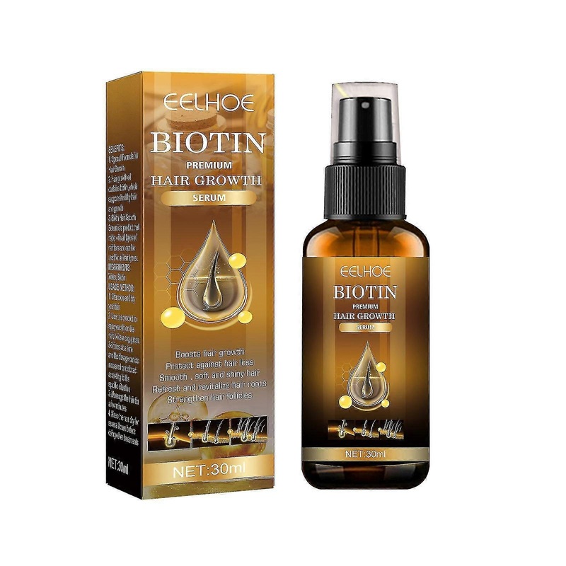 1-3x Biotin Hair Growth Spray Anti Hair Loss Fast Regrowth Scalp Treatment Hair Care Serum for Thicker Fuller Hair