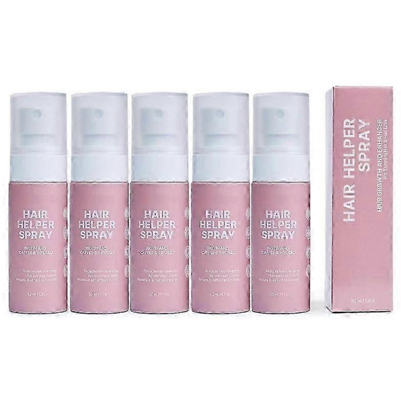 1-5x Hair Helper Spray – Growth Serum With Biotin Castor Oil – Caffeine Infused Treatment For Thicker, Fuller Hair