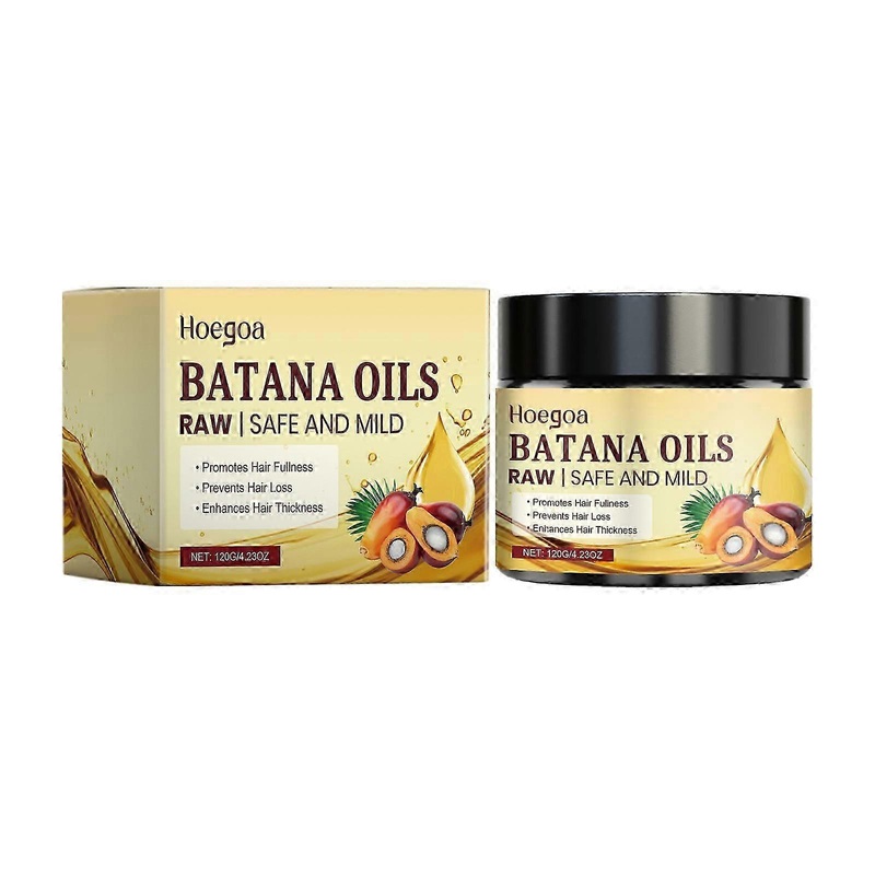 Raw Batana Oil for Hair Growth: 100% Pure Organic Batana Oil from Honduras, Natural Hair Growth Treatment Prevents Hair Loss, Enhances Hair Thickness