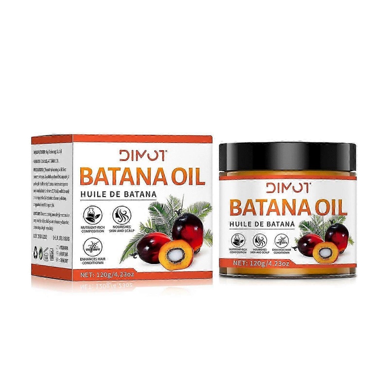 Raw Batana Oil for Hair Growth Organic,100% Pure Batana Oil Hair Mask Repair Dry, Damaged, Split Hair, Prevent Hair Loss, Strengthens & Nourishes for