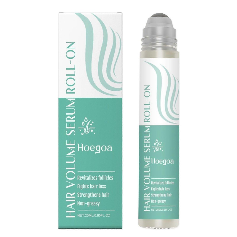 Rosemary Hair Growth Serum Roll-On, Hair Volume Serum Roll-On, Follicle Revitalizer for Thicker Hair, Anti-Hair Loss & Strengthens Roots