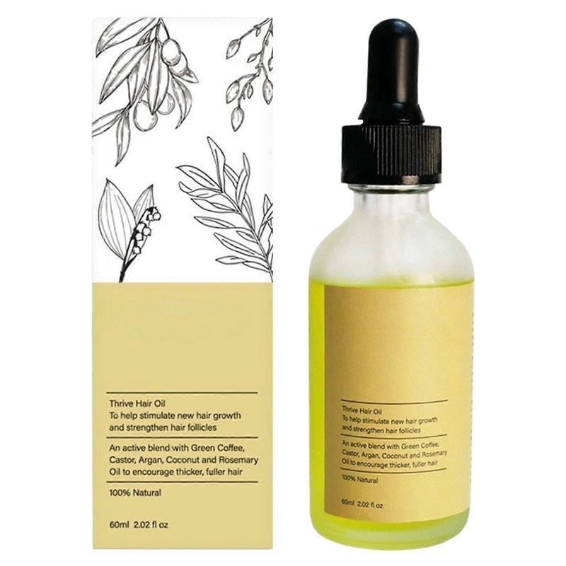 Thrive Hair Growth Oil Anti-Hair Loss Treatment 60ML Hair Growth Serum for All Hair Types
