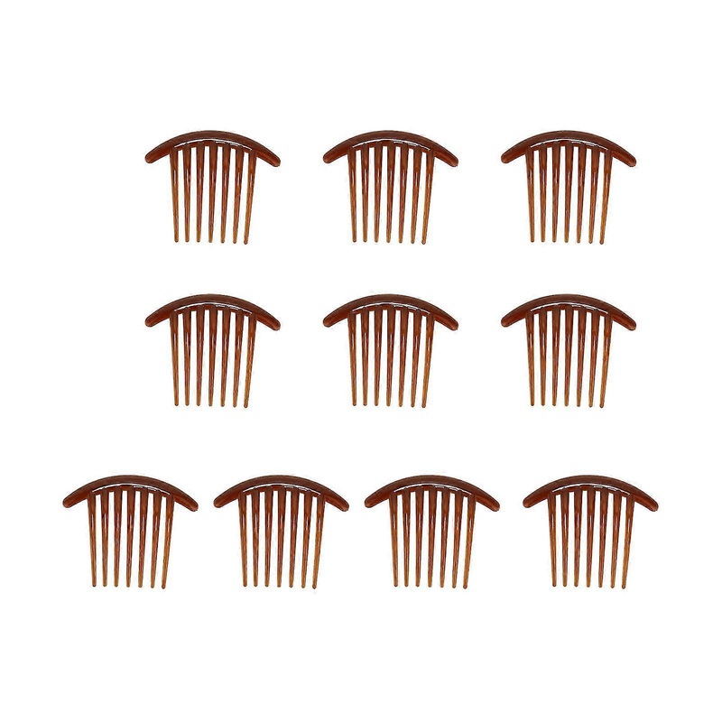 10pcs Elegant ABS Hair Combs for Girls – Smooth Rounded Edges