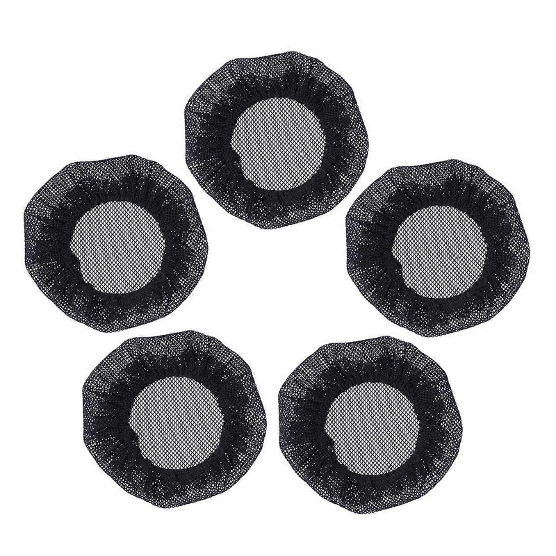 5pcs Ballet Dance Hairnet Hair Nets Bun Cover Hair Accessories for Women Girls (Big Hole, No Lace)