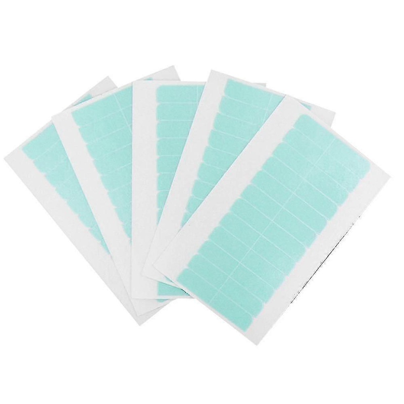 60 Pcs Pre-Cut Double-Sided Adhesive Tape for Skin and Weft Hair Extensions