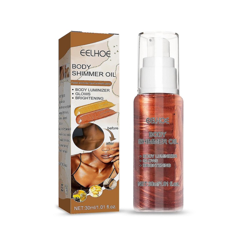 Eelhoe Body Highlight Oil Body Face Makeup Glitter Powder Brightening Makeup Feeling Diamond Skin Highlight Oil Flash