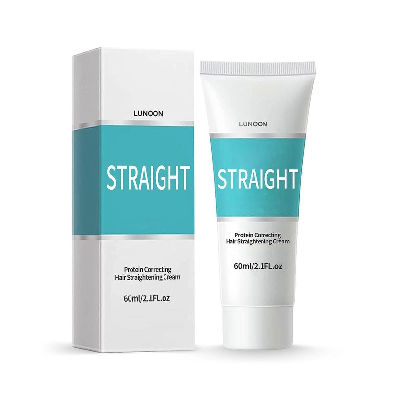 New Protein Correcting Hair Straightening Cream – Silk & Gloss Hair Straightening Cream, Nourishing Fast Smoothing Collagen Hair Straightener Cream Fo
