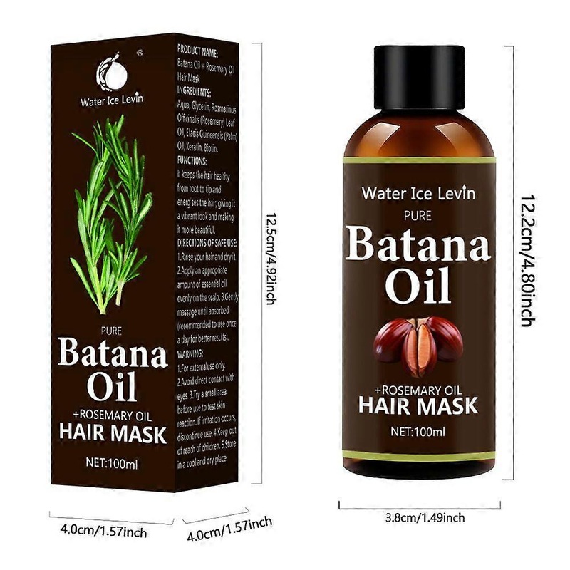 Raw Batana Oil for Hair Growth, 100% Natural Organic Botana Oil for Men & Women, Pure, Unrefined, Enhances Thickness, Prevent Hair Loss