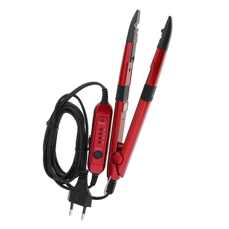 Salon Hair Extension Tool Fusion Heat Gun Wig Connector Iron Wand EU Red