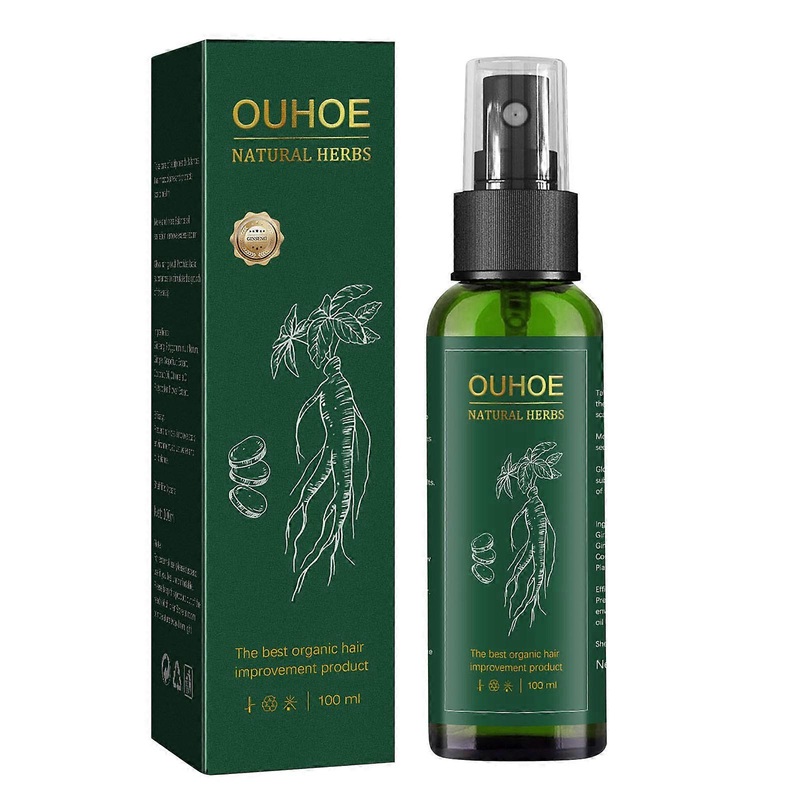 100ml Natural Ginseng Oil  Serum Spray Hair Loss Hair Thinning Health Care Hair Growth Liquid Regrowth Hair Loss