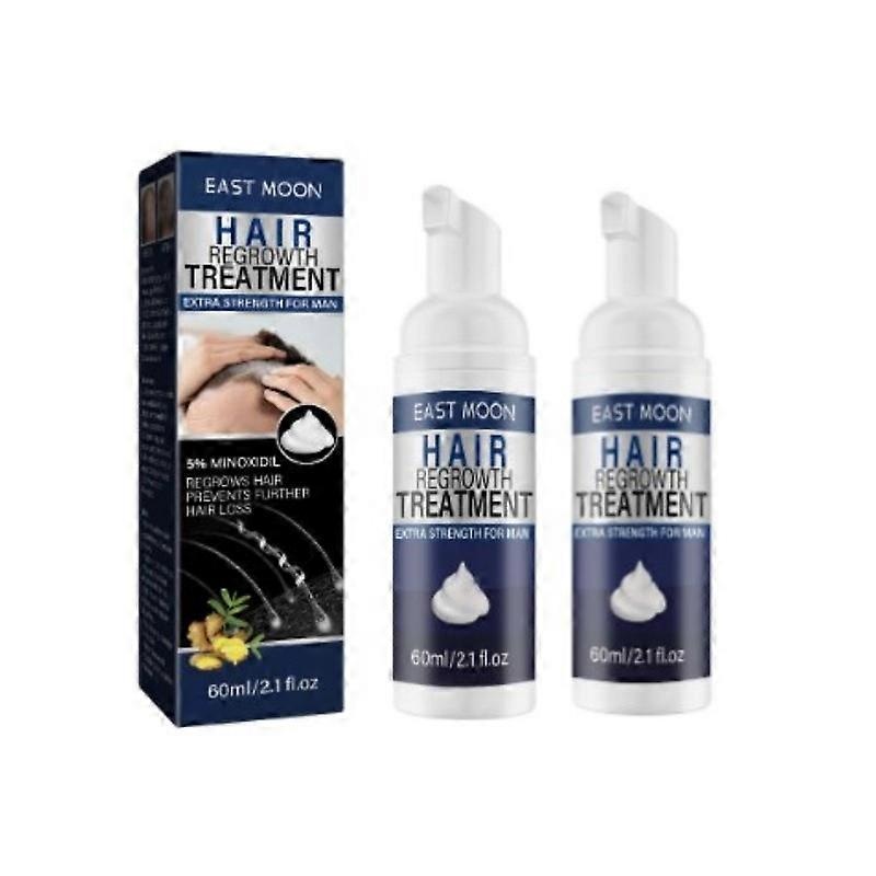2 pcs  Mens Dense Hair Mousse Moisturizes The Scalp Stimulates Hair Follicles Prevents Hair Care  Anti Hair Loss Hair Mousse for Men for Regrowth