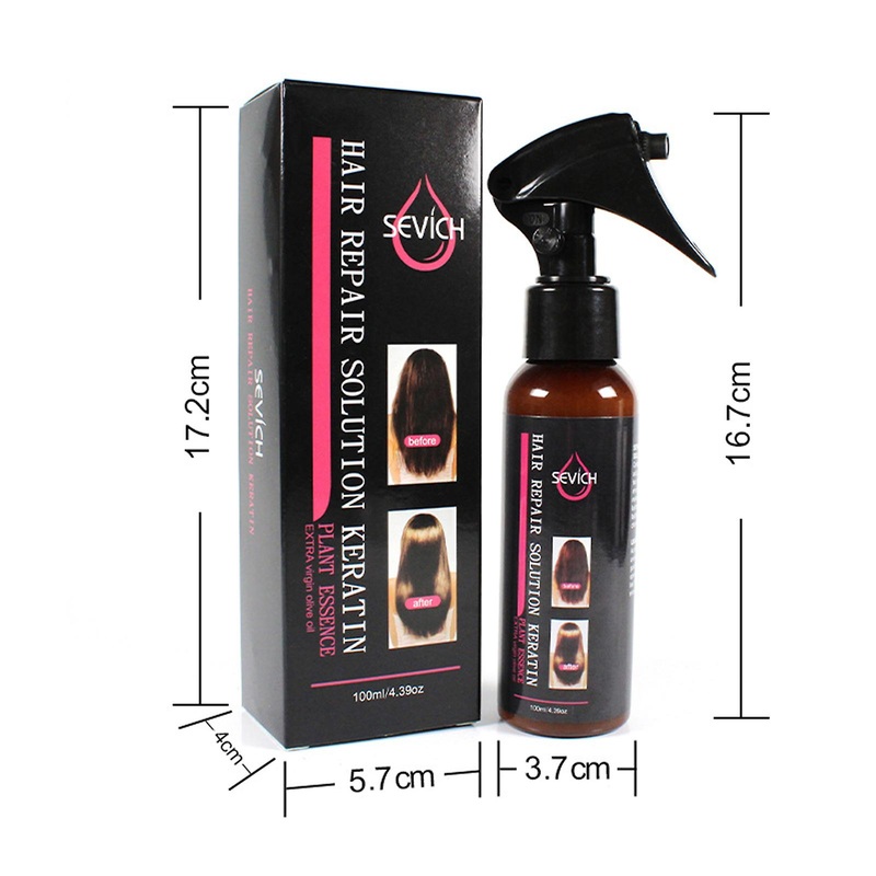 Hair Protector Spray With Amino Acid Hair Frizz Control Shine Straight Silk Spray No Wash For Hair