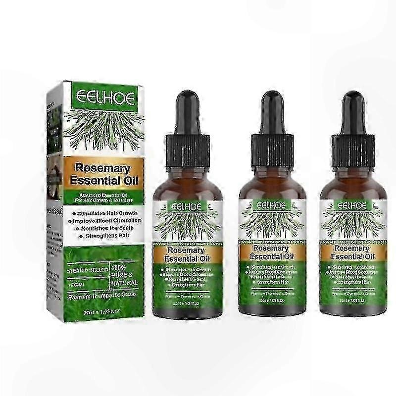 Hair Repair Serum with Rosemary for Growth and Strength, 3-Pack