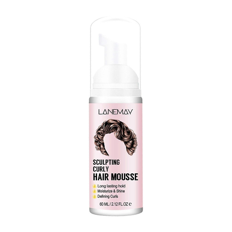 Loose Curly Hair Styling Mousses Moisturizing Care Antis Frizzy Curly Hair Elastic Foam Styling 60ml